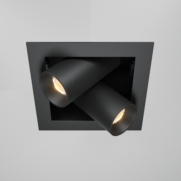 Oprawa wpuszczana Magnum czarna LED 14W 3000K 1000lm IP20 Maytoni