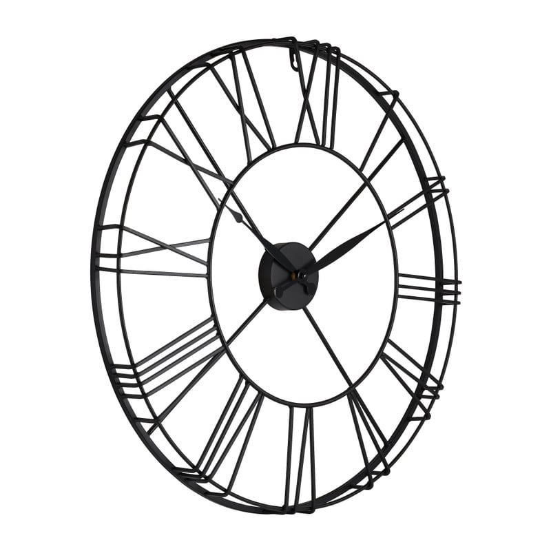 Klok Boston zwart - &Oslash;57 cm