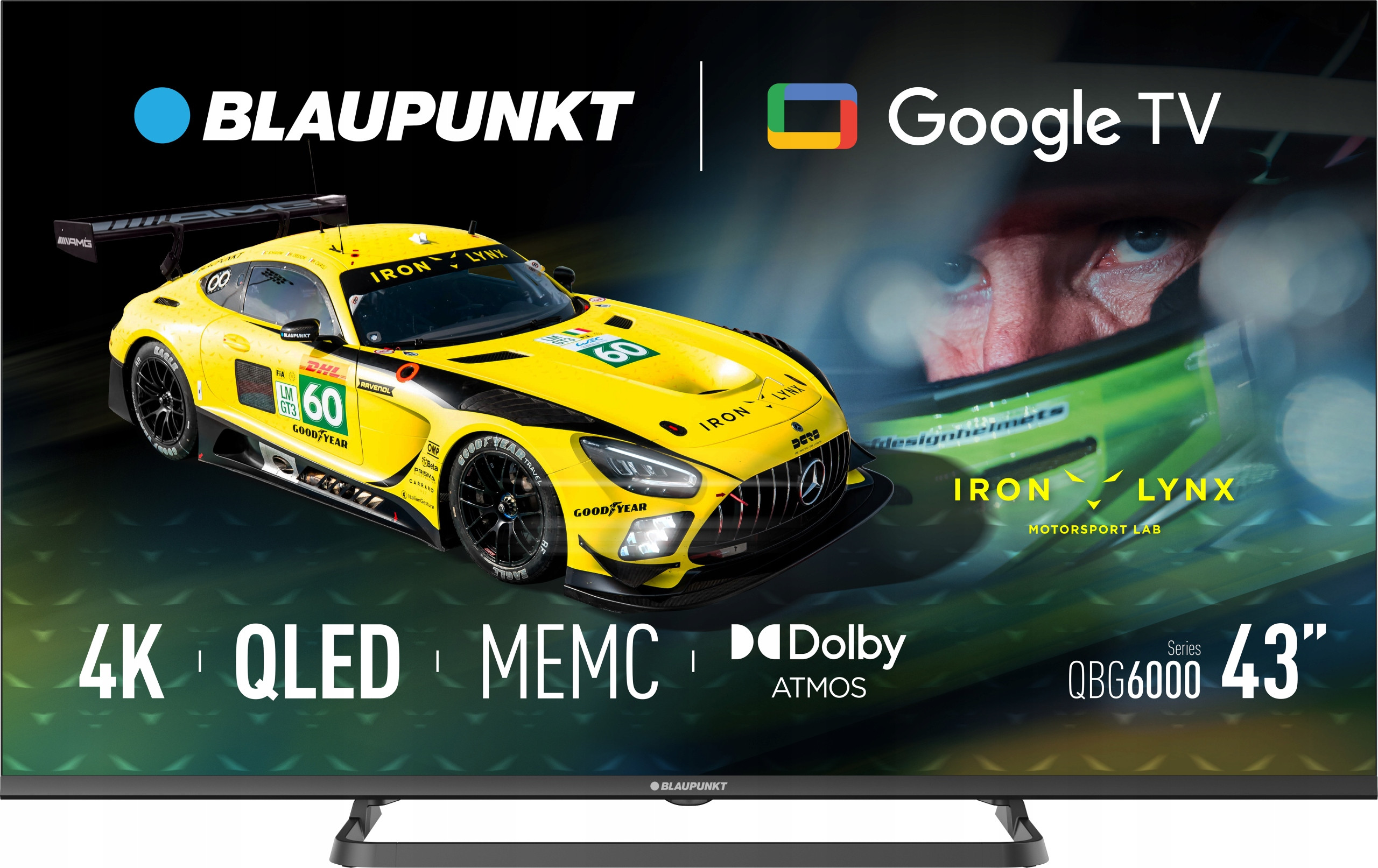 Telewizor QLED BLAUPUNKT 43QBG6000S 43 4K Google TV Dolby Vision Czarny