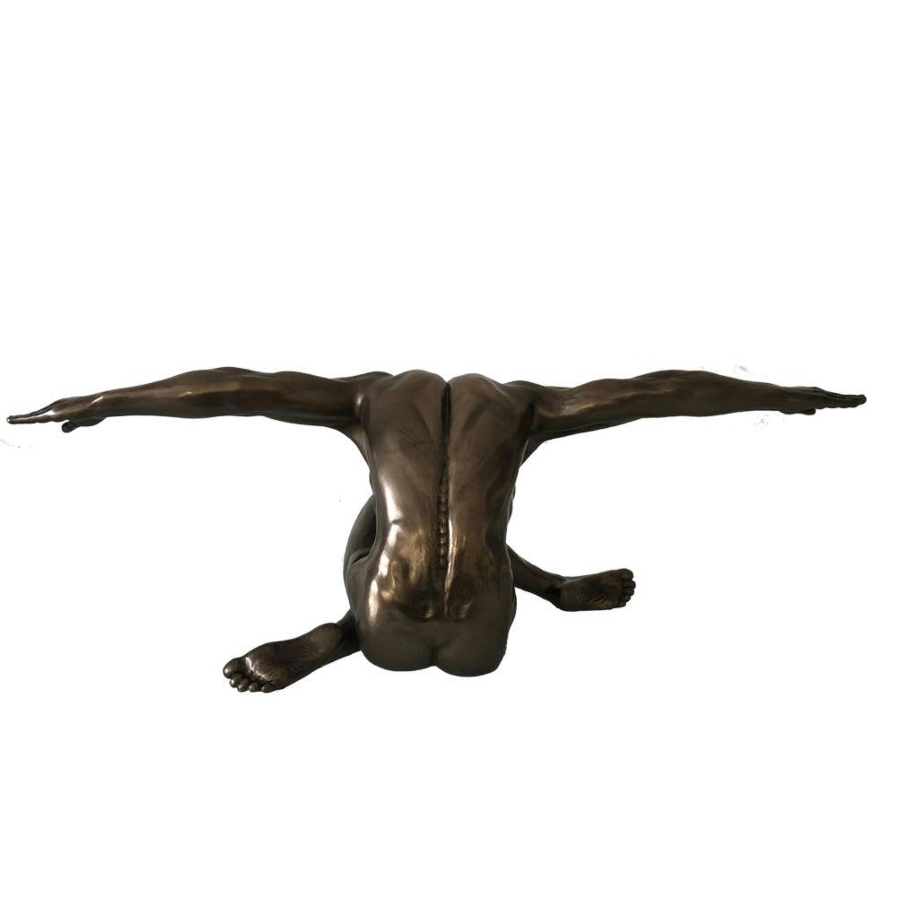 NU - Statuette en résine homme nu L44cm