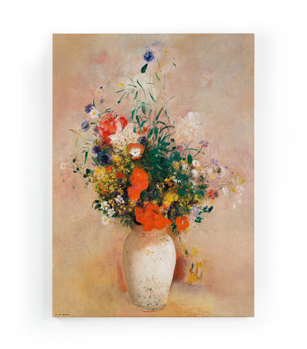 Canvas 60x40 Afdruk Bloemenvaas