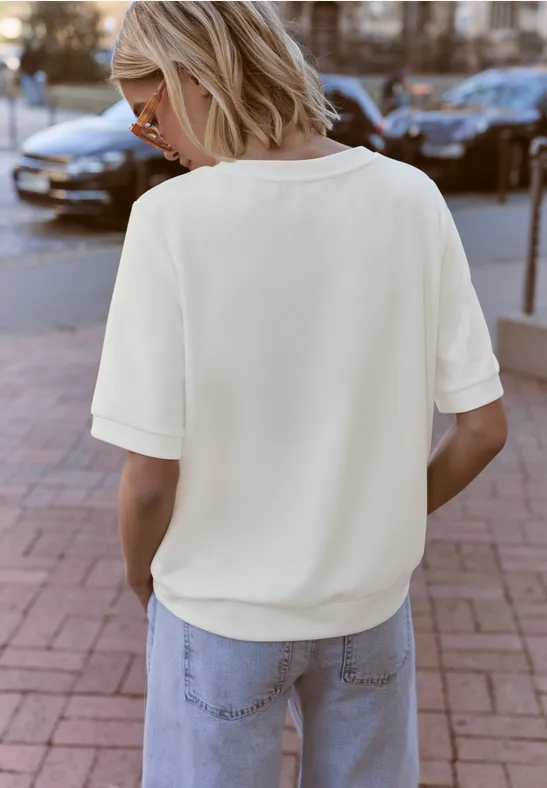 Basic T-Shirt mit Kurzarm und Rundhals