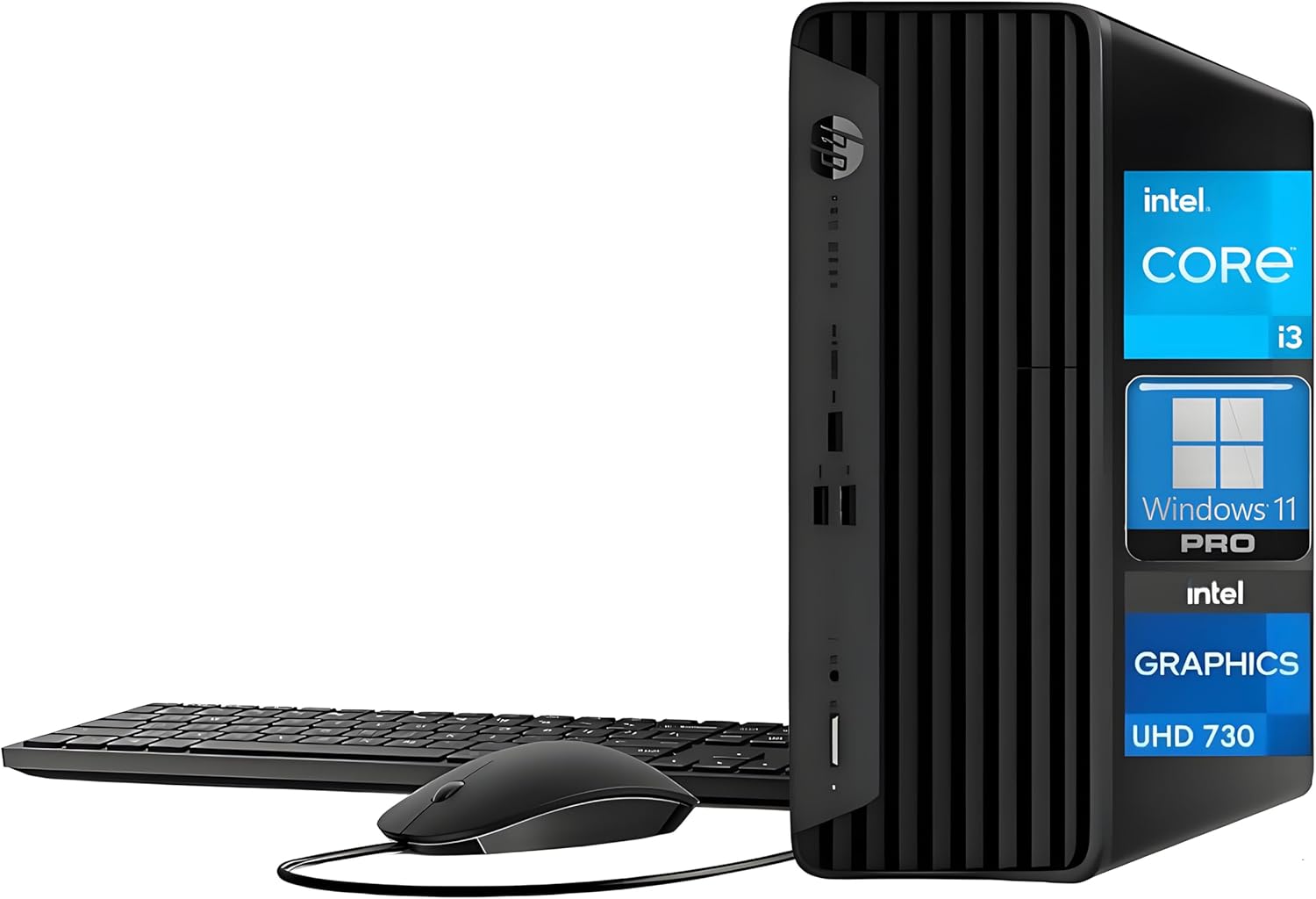 HP ProDesk SFF 400 G9 Business Desktop Computer, 13th Gen Intel Quad-Core Processor, 16GB DDR5 RAM, 256GB PCIe + 1TB HDD, Small Form Factor, Type-C, DisplayPorts, Wi-Fi, HDMI, Windows 11