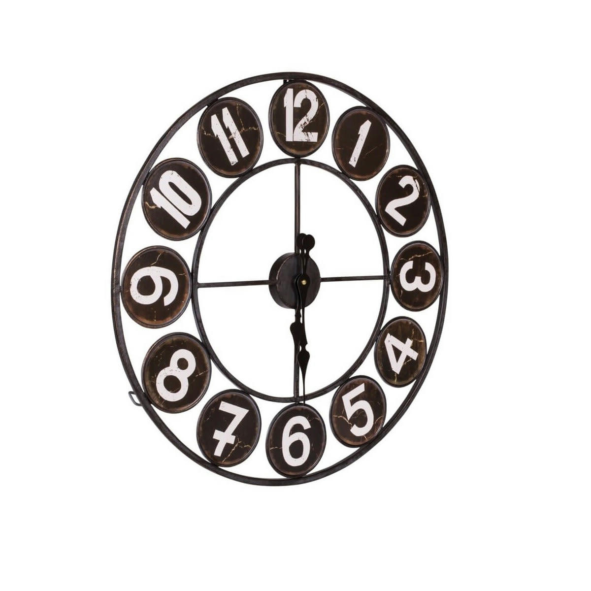 LOFT - Horloge métal noir D60