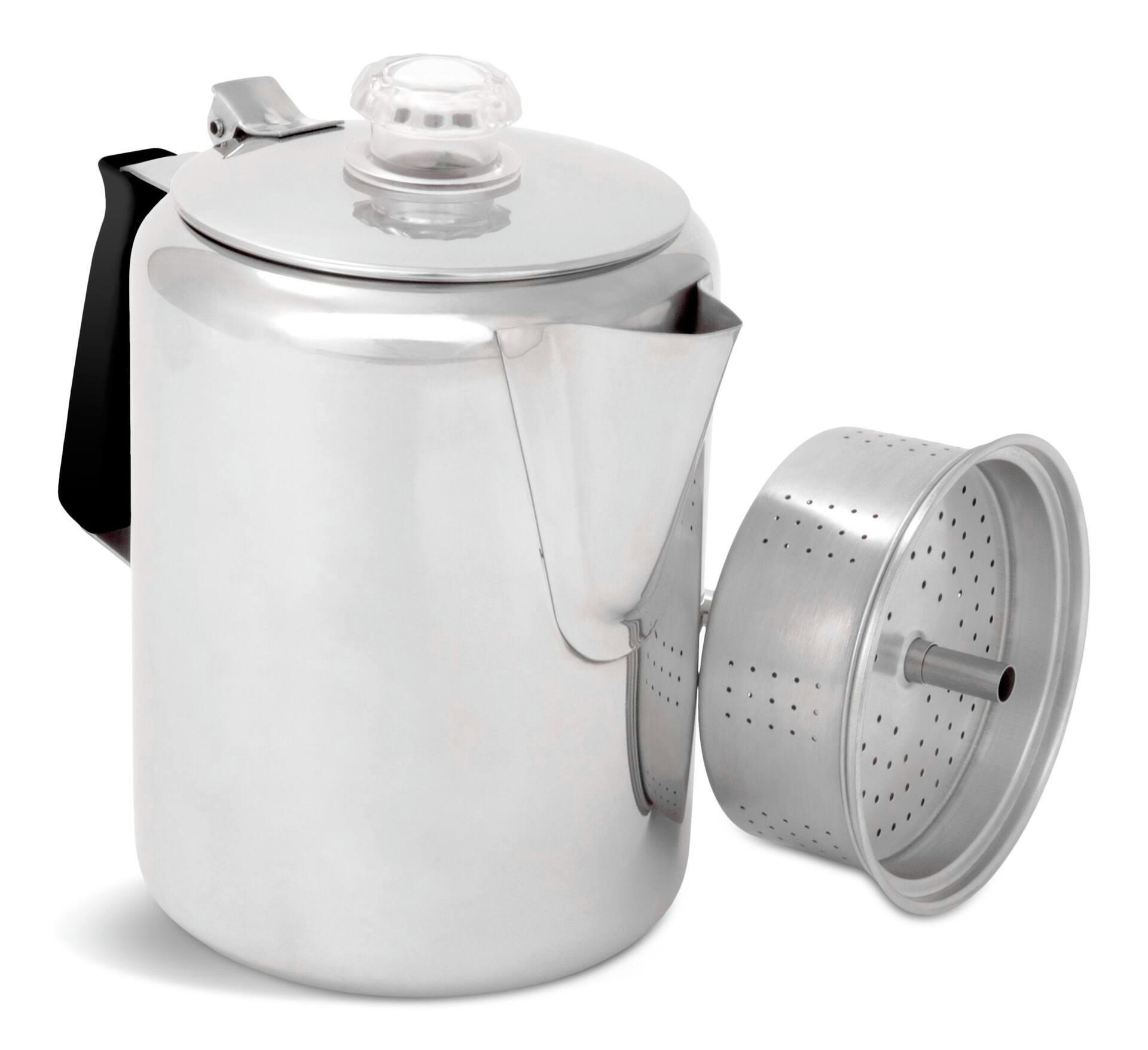 GSI Outdoors Glacier Stainless Percolator with Silicone Handle