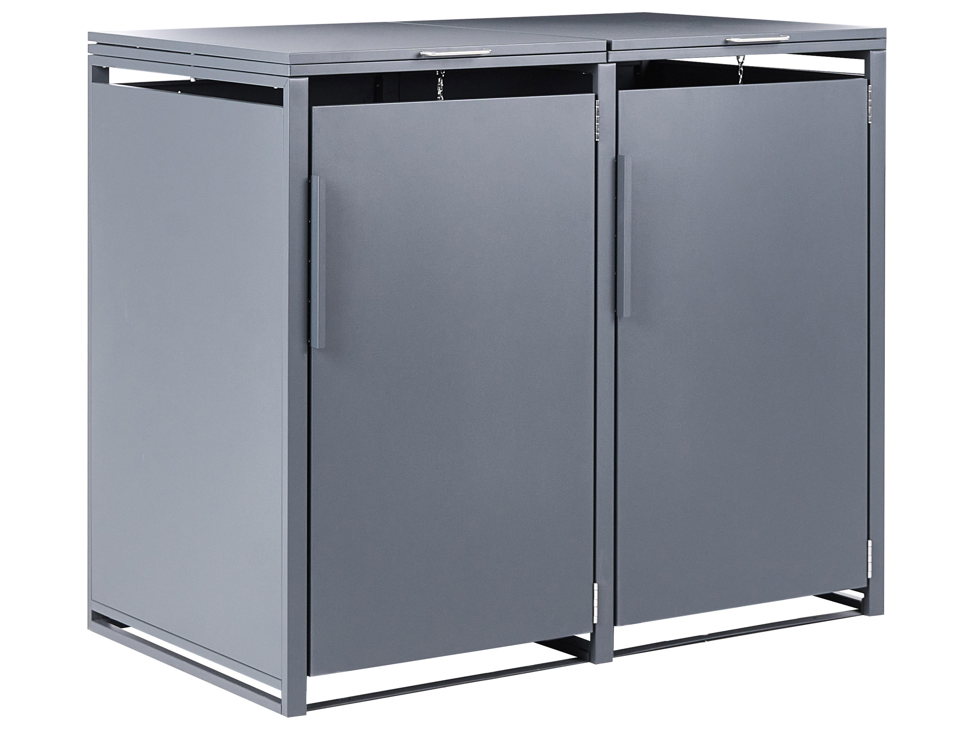 Trash Bin Cover 240 L PIACENZA Metal Dark Grey