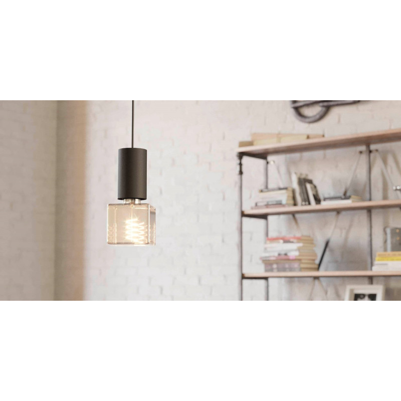 Ampoule cubique ambrée à filaments LED E27 blanc chaud dimmable 180 lm 4 W EGLO