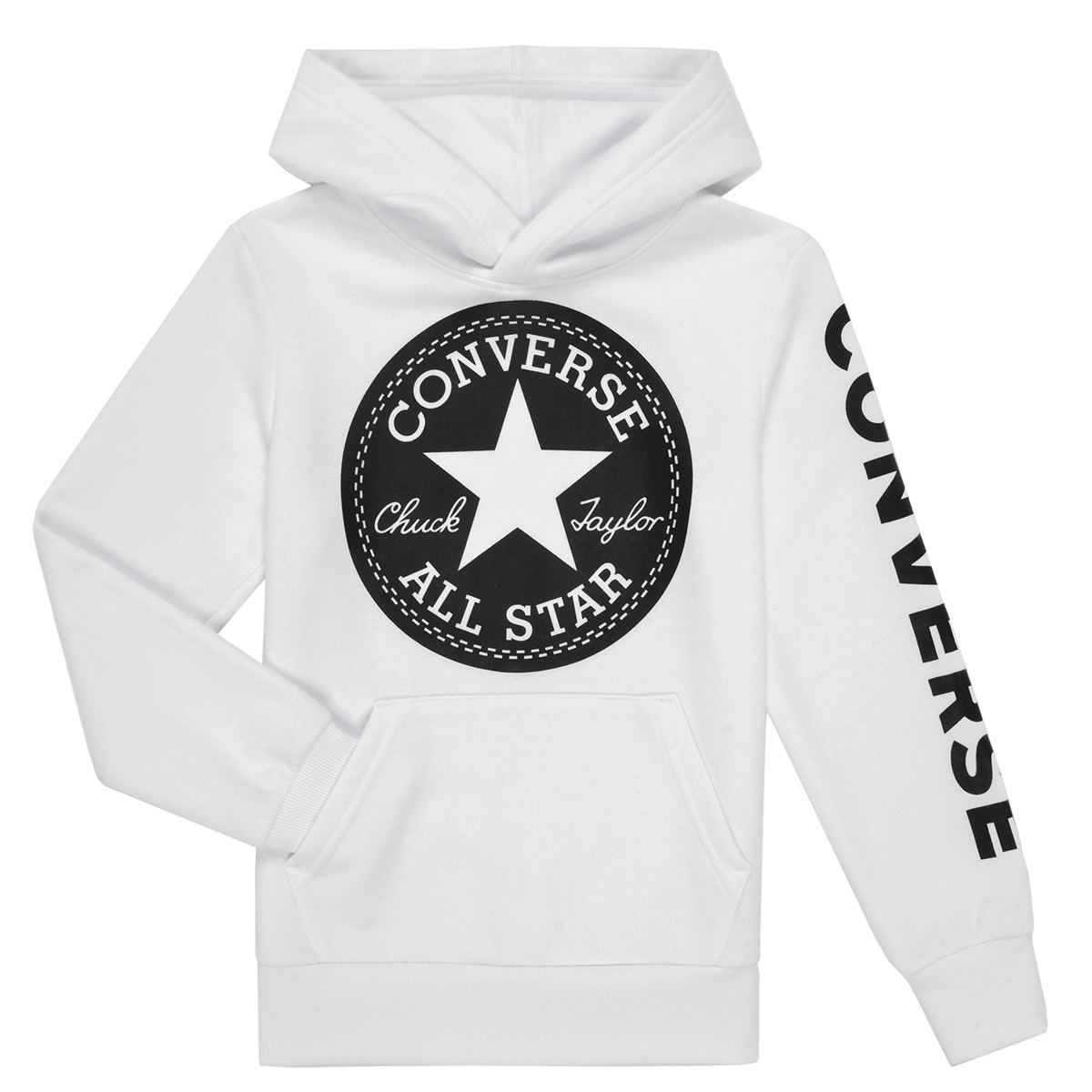 Converse - SIGNATURE CHUCK PATCH PULLOVER HOODIE - White
