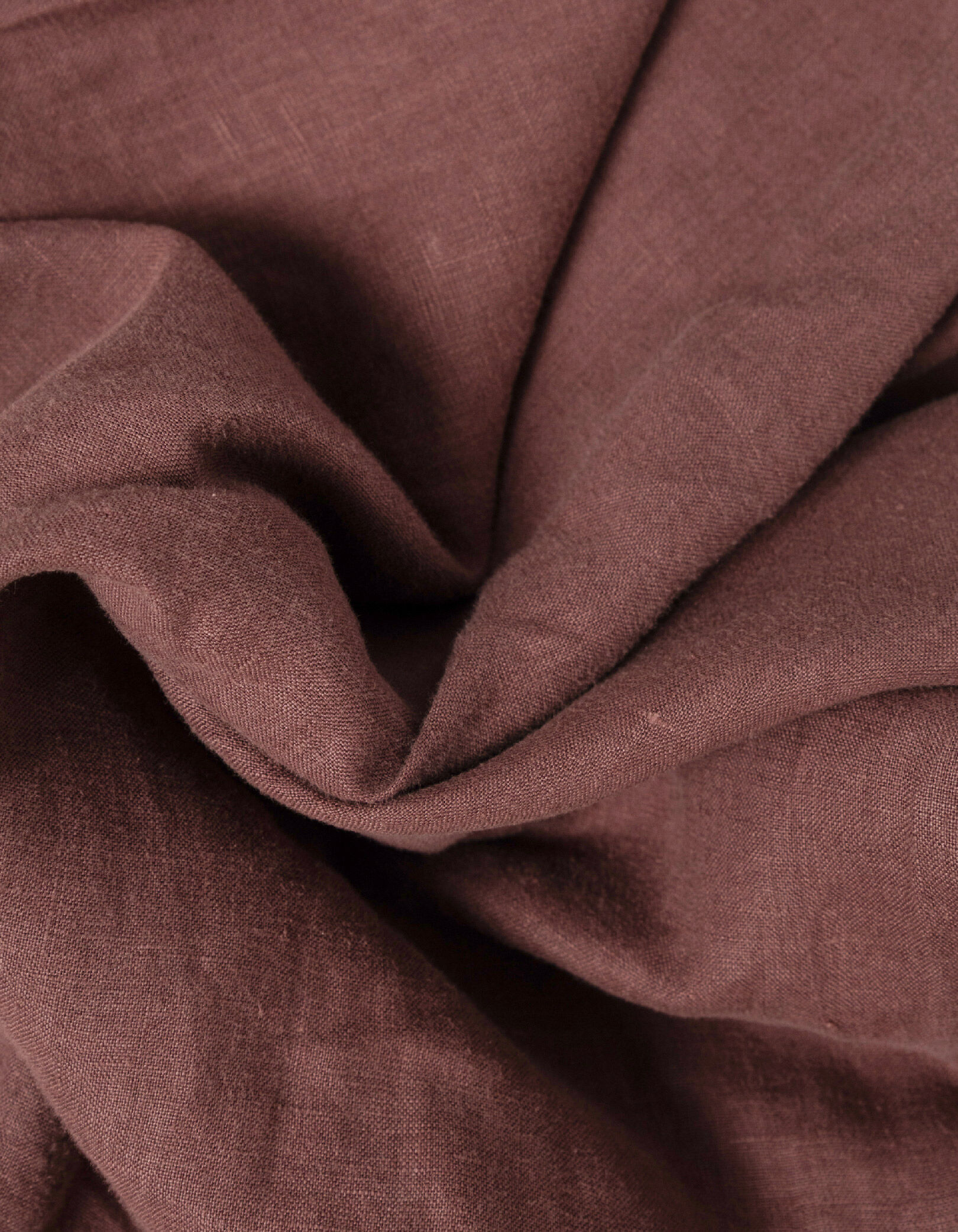 Chemise slim marron 100% lin Homme