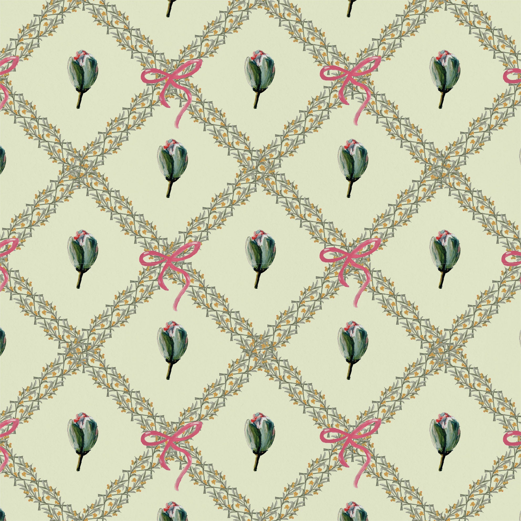 Catchii Behang Bowie Bow Tie groen