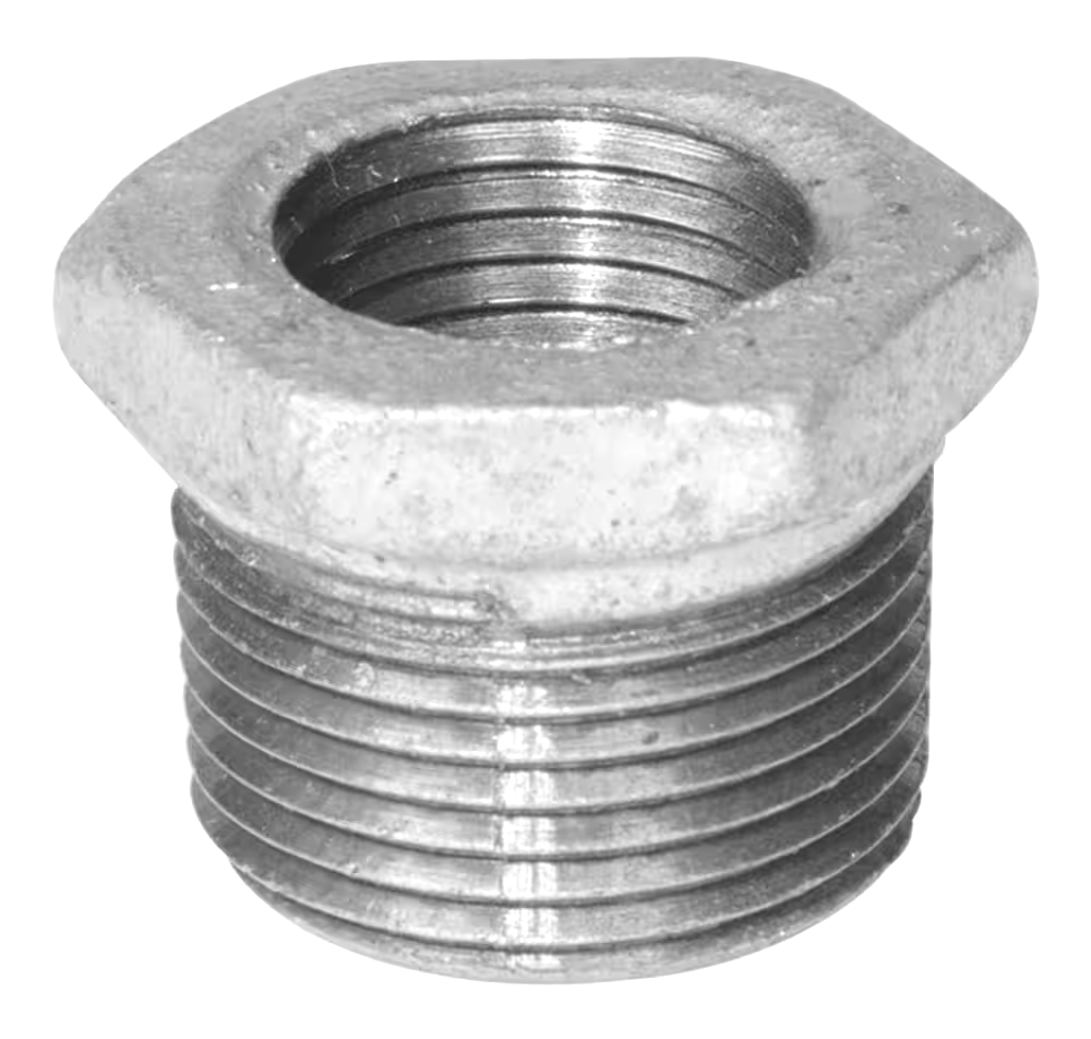 Aqua-Dynamic Galvanized Iron Fitting Coupling, Male Pipe Thread, 1/2-in
