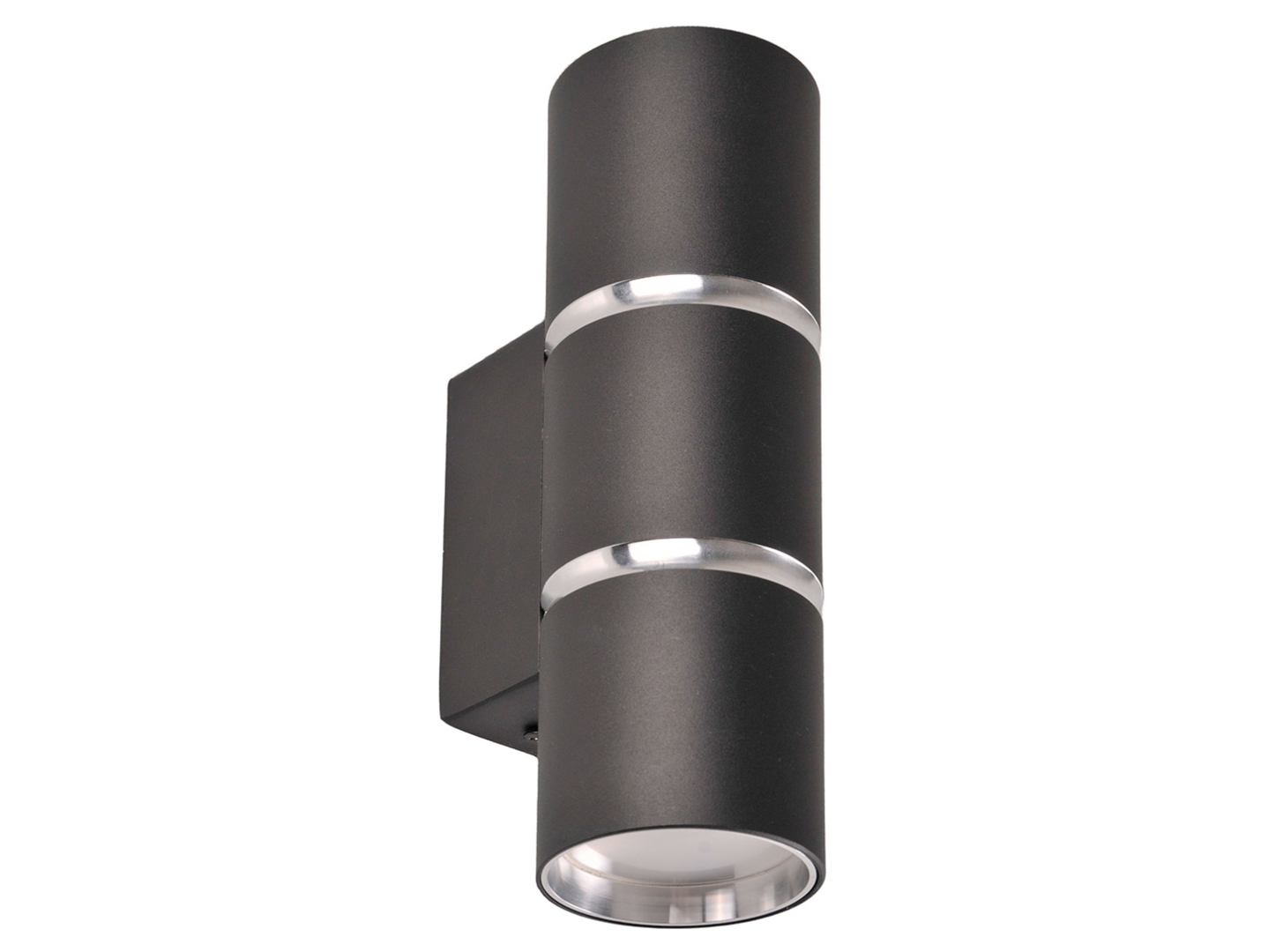 Kinkiet Bamboo 2-punktowy aluminiowy czarny