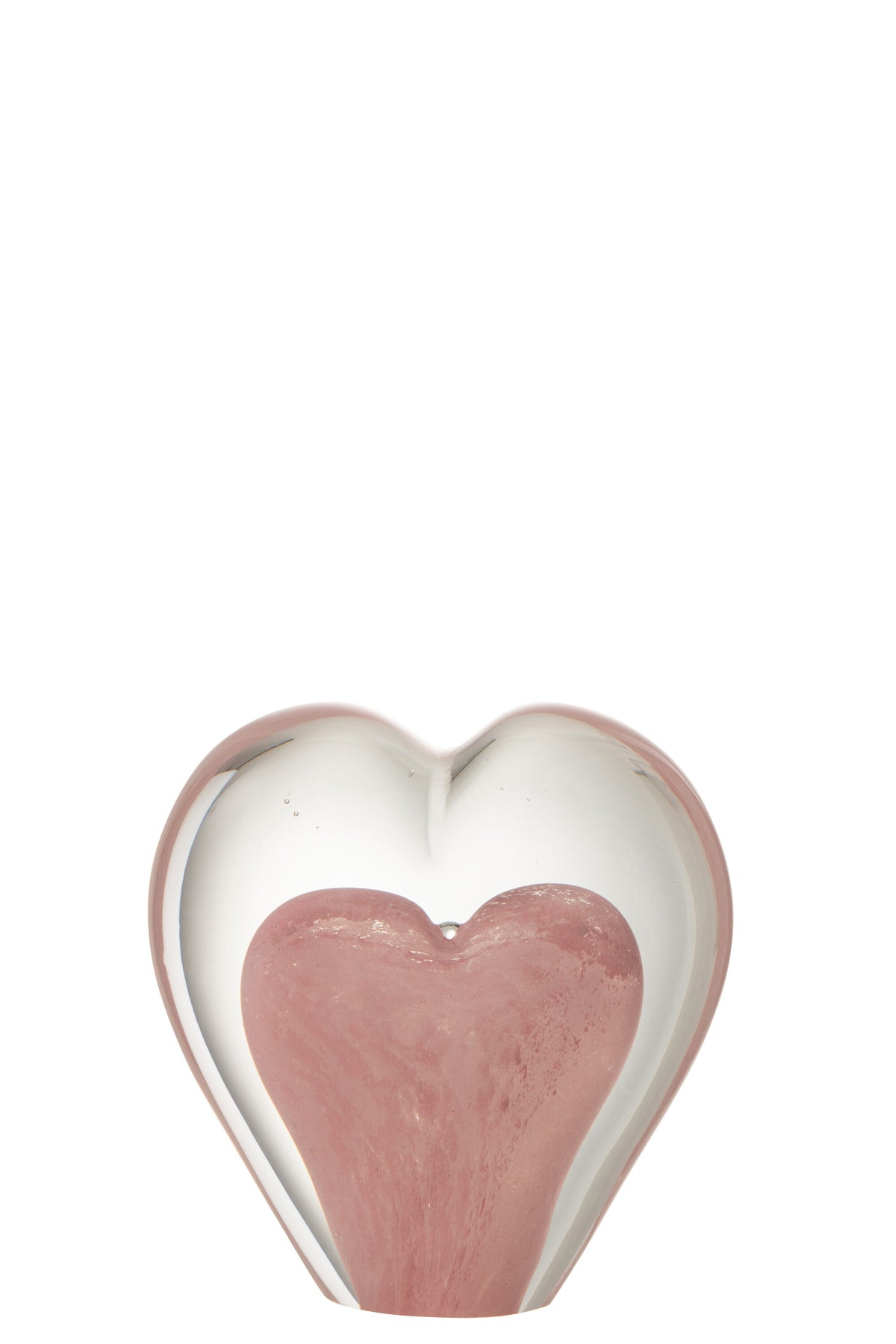 J-Line presse-papier Hart - glas - roze - small