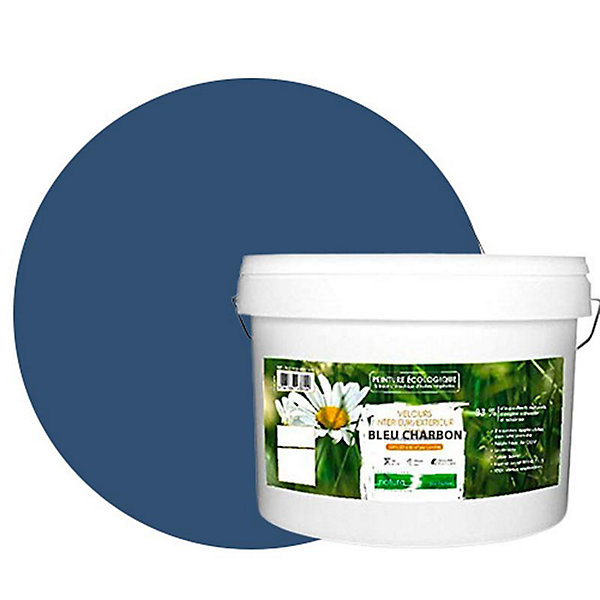 Bleu Charbon Peinture interieur exterieur aspect velours Natura - Bleu Charbon - 10L