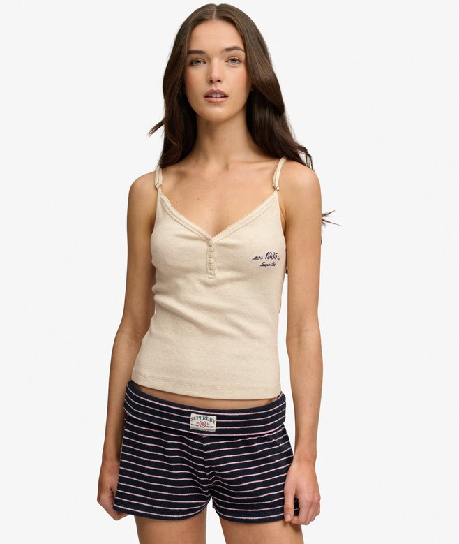 Athletic Essentials Button Down Cami Top