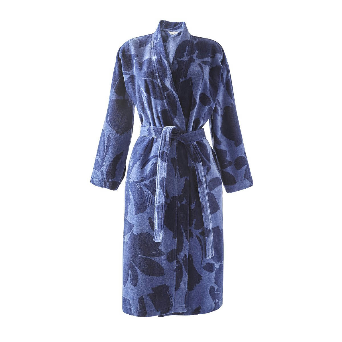 FACE À FACE - Peignoir coton bleu foncé m