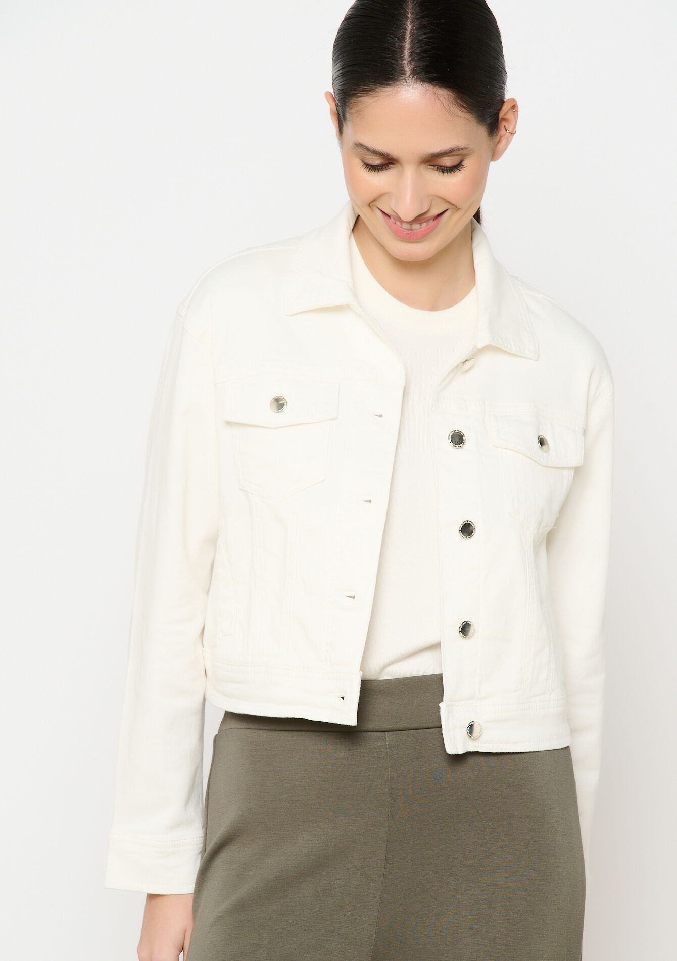 Twill jasje in katoen