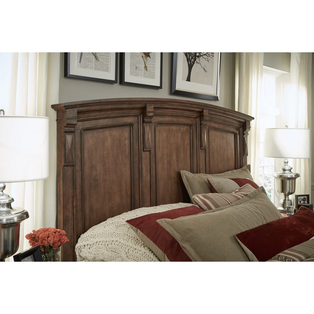 Oxford Place Deep Caramel King - California King Panel Headboard