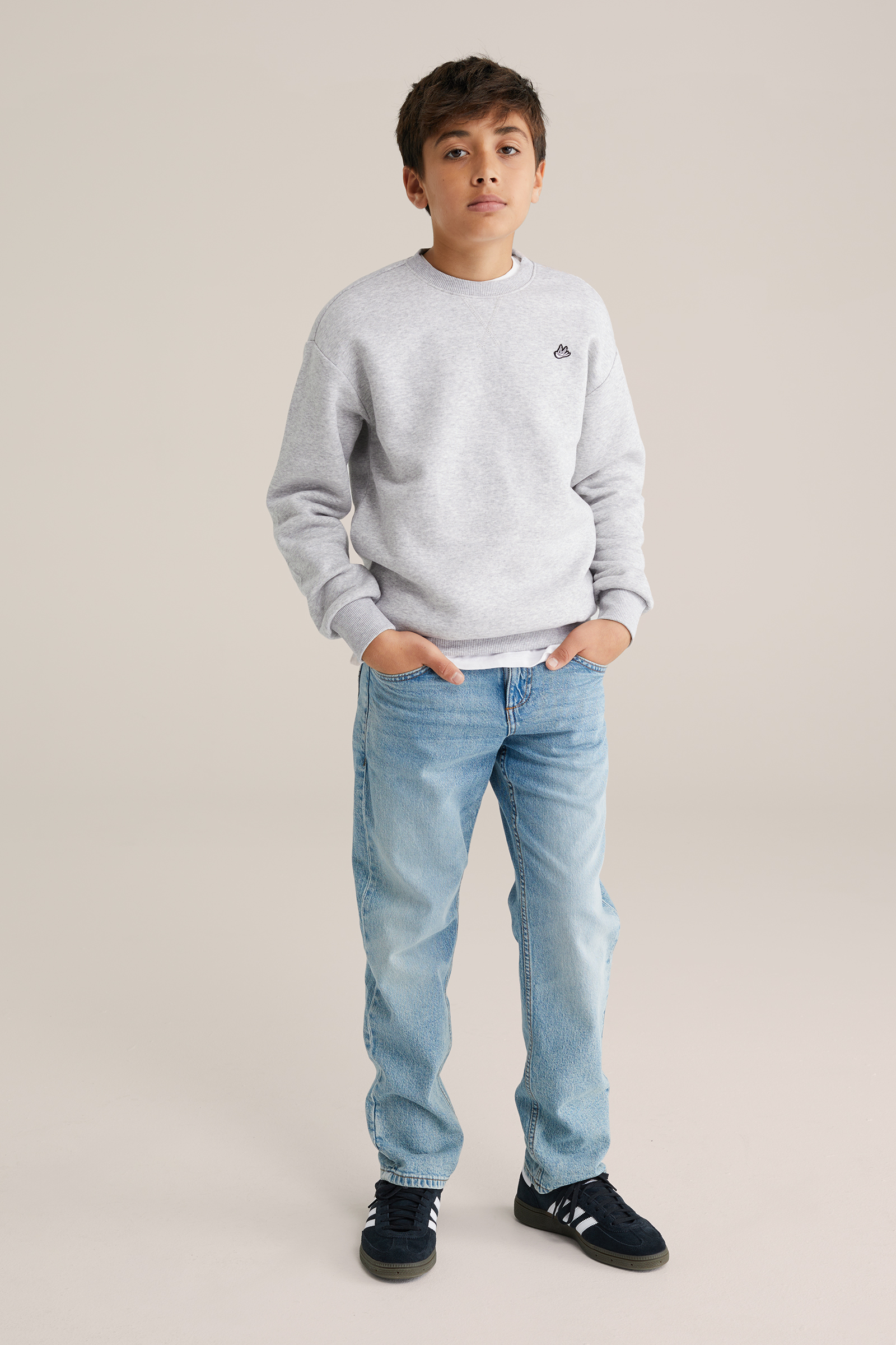 Jongens regular fit sweater met embroidery
