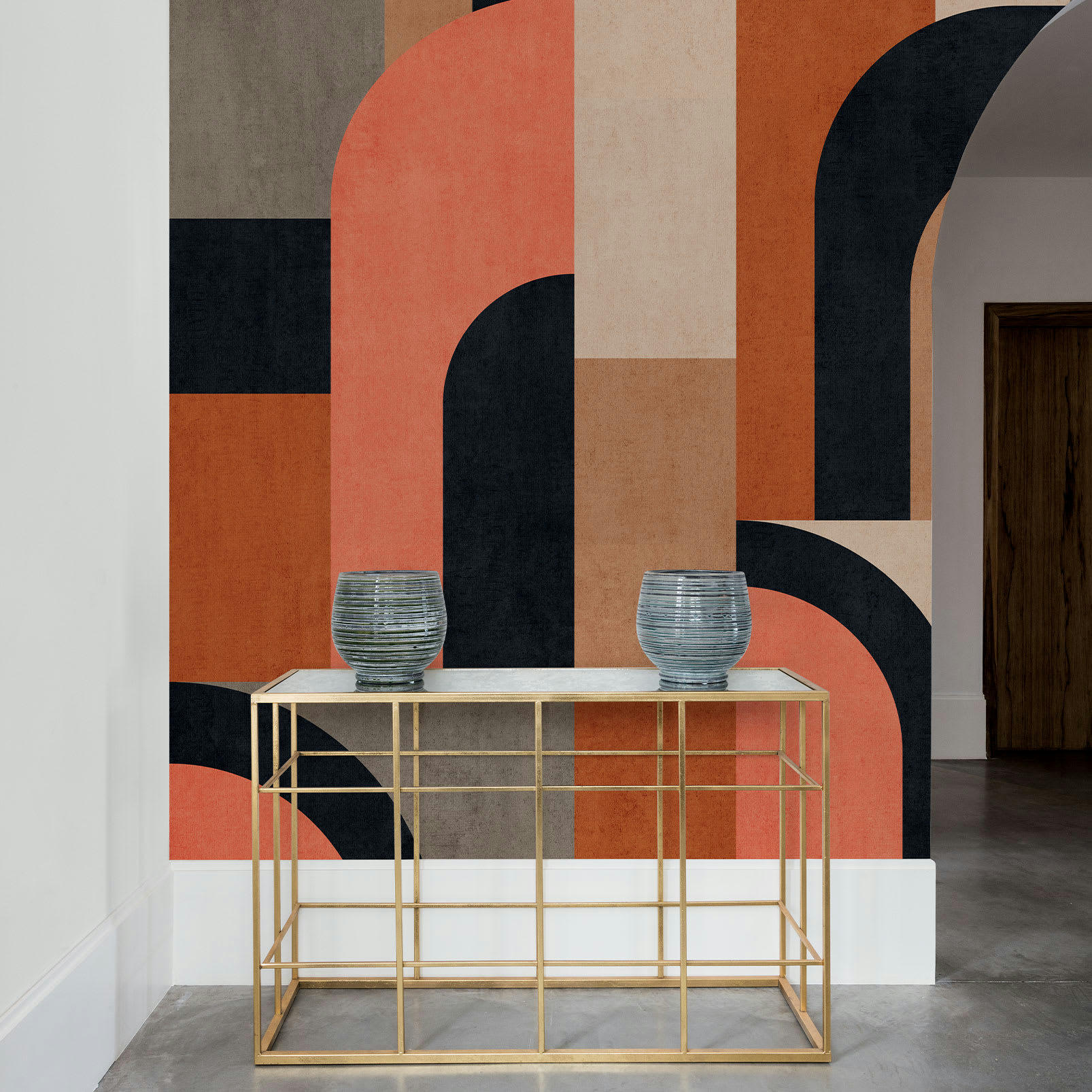 - Papier peint graphique Block color 159x280cm