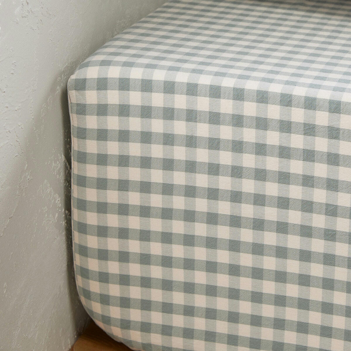 Drap housse coton seersucker bonnet 30 cm, Maddy
