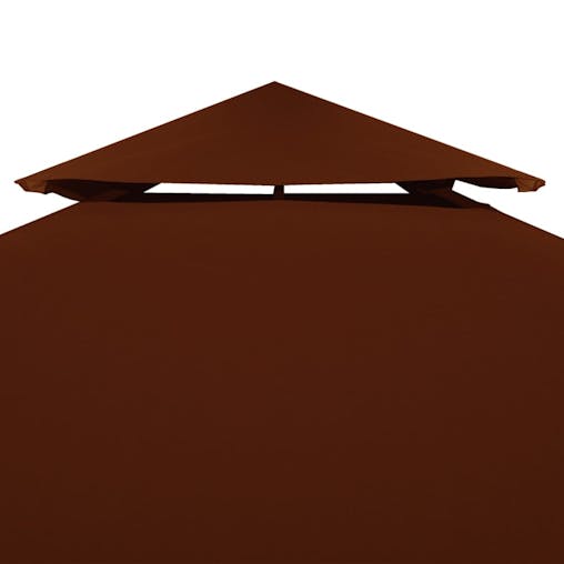 NNEVL 2-Tier Gazebo Top Cover 310 g/m&sup2; 4x3 m Terracotta