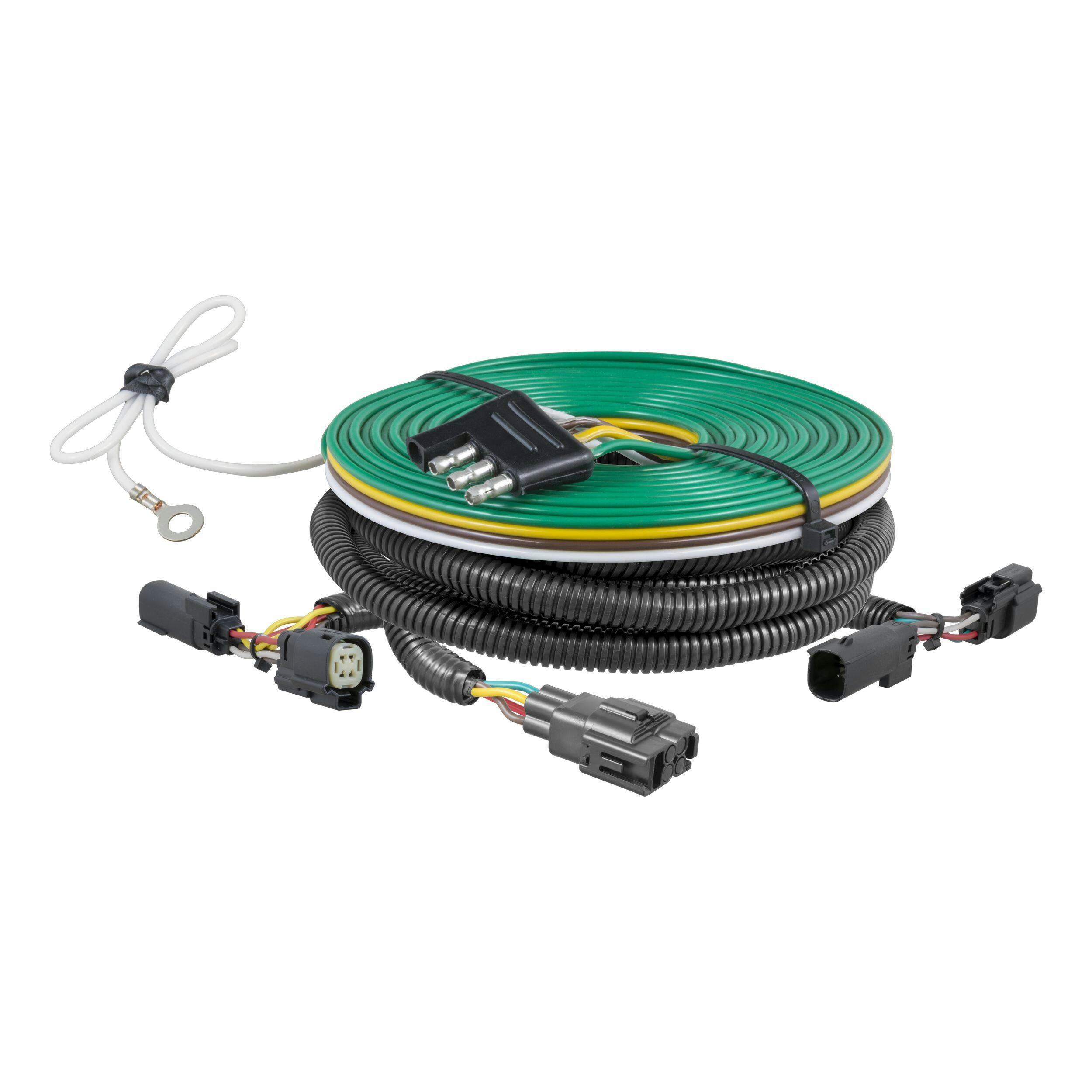 CURT 58943 Custom Towed-Vehicle RV Wiring Harness for Dinghy Towing, Fits Select Ford Escape
