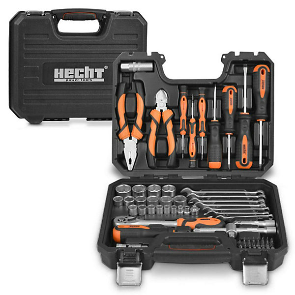 Hecht 2076 Coffret douille mallette et boîte à outils complète 76 pièces