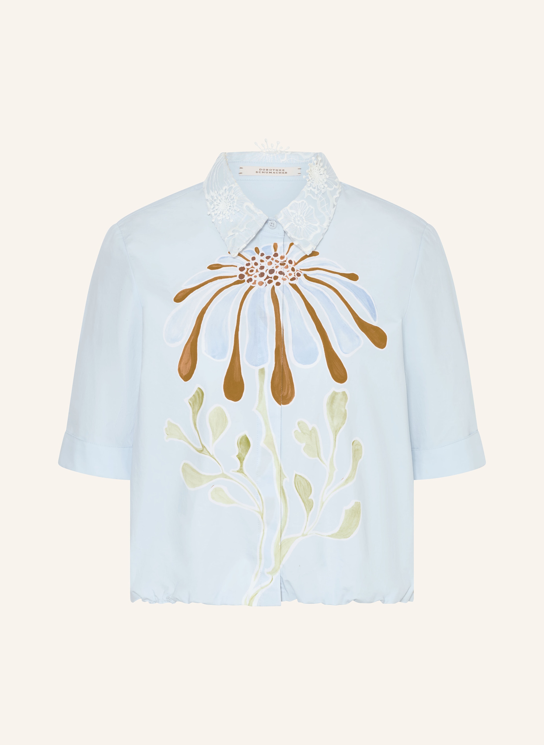 DOROTHEE SCHUMACHER Hemdbluse FLORAL POWER mit Spitze