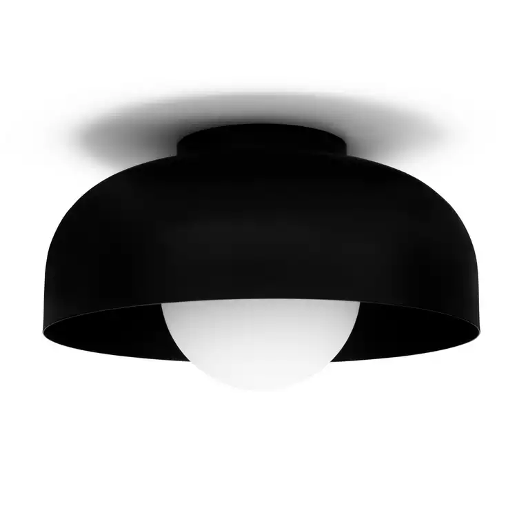 Habitat Modern Globe Metal Bathroom Ceiling Light - Black