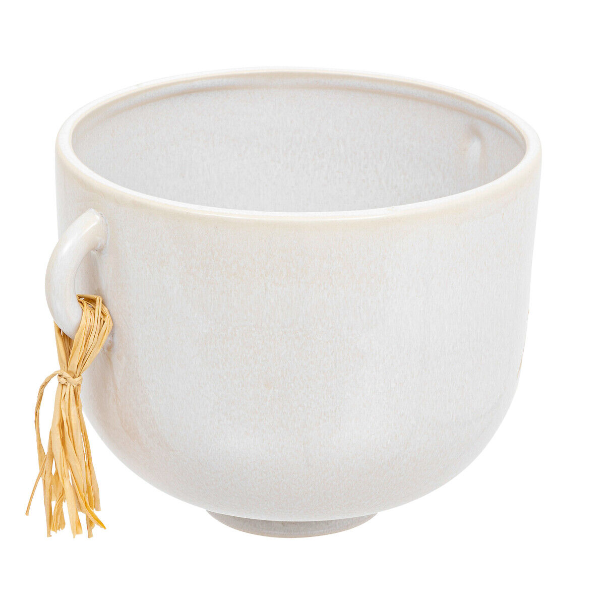 Vaso SOLEYA branco em cerâmica 18cm