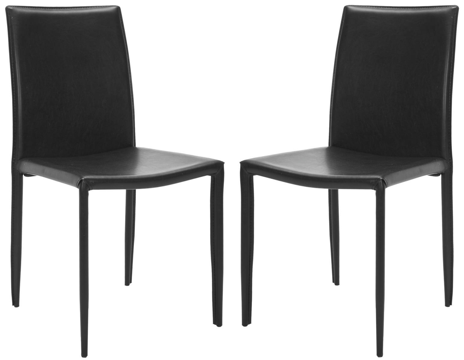 BEATRIX - Chaises de salle à manger Fer&contreplaqué en Noir, 60 X 50 X 90 cm