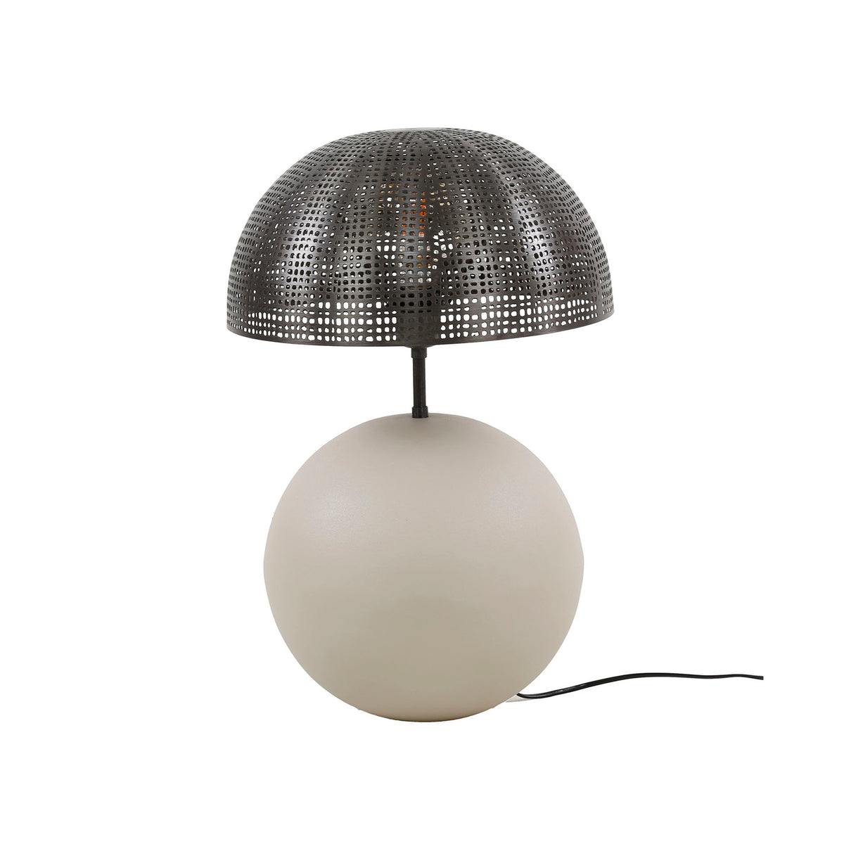 Giga Meubel Tafellamp Sphere - Natural Grijs - 1-Lichts - 31x31x57cm