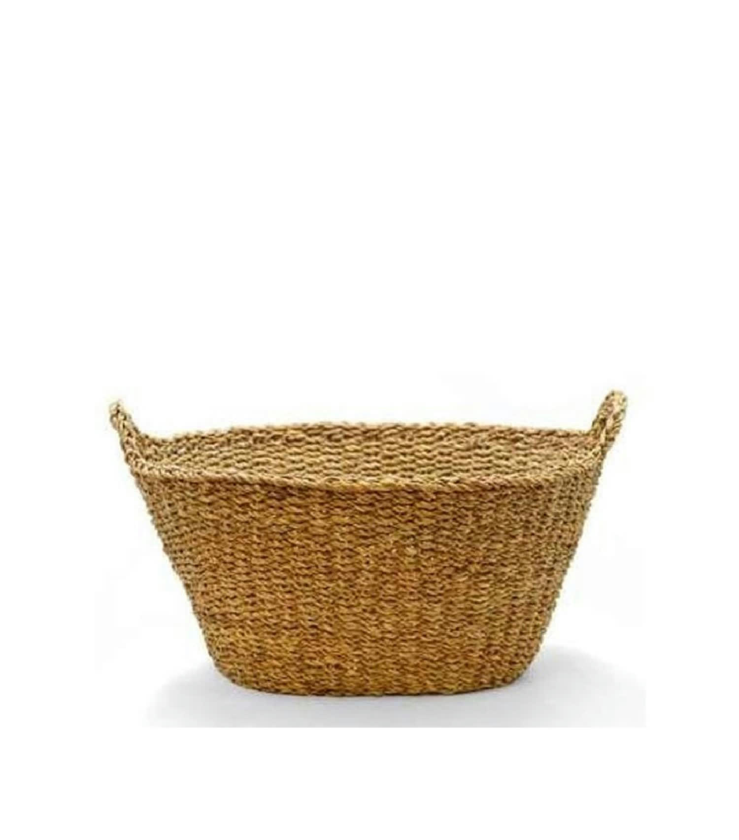 OSIER - Panier à linge tressé en osier buanderie L44cm