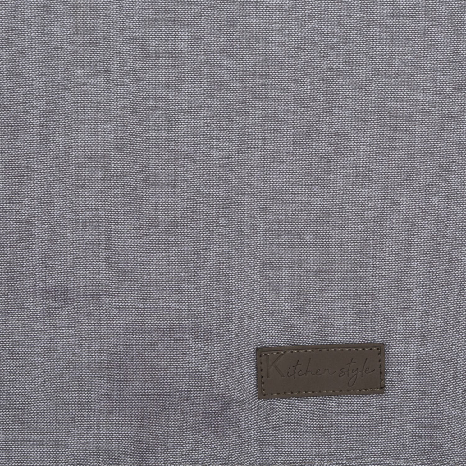 Set 2 strofinacci cucina 45x70 cm grigio in cotone