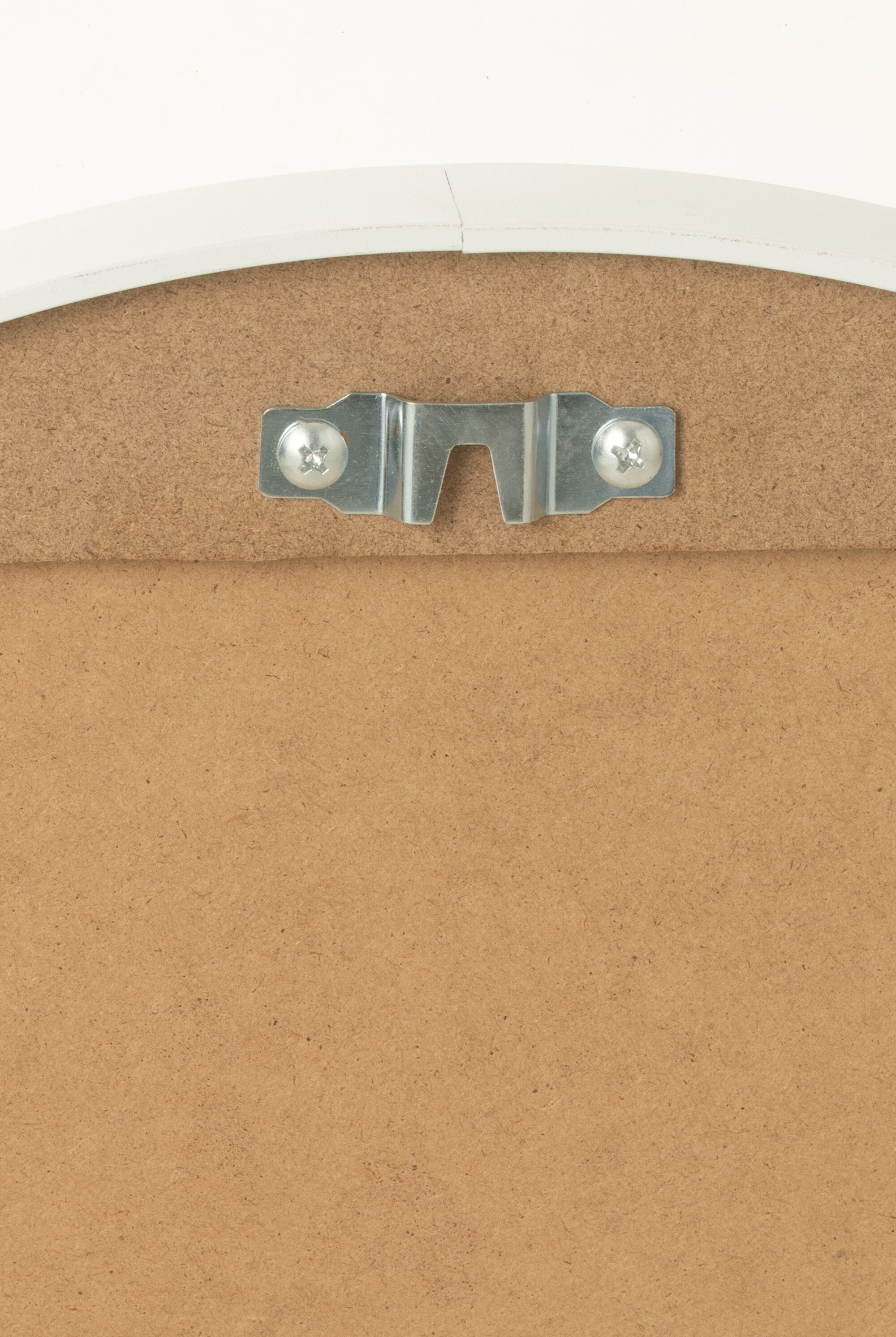 J-Line spiegel Rond - glas metaal - wit - small - Ø 40 cm