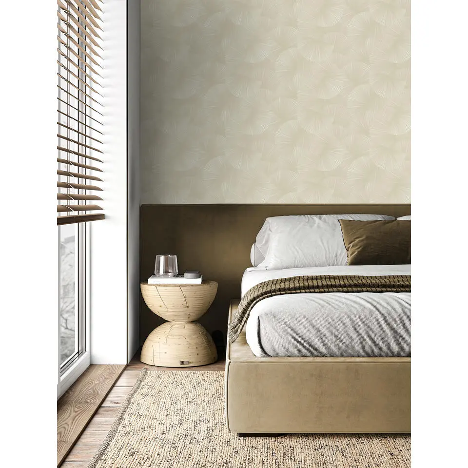 Sanders & Sanders behang grafisch 3D motief gebroken wit - 53 cm x 10.05 m