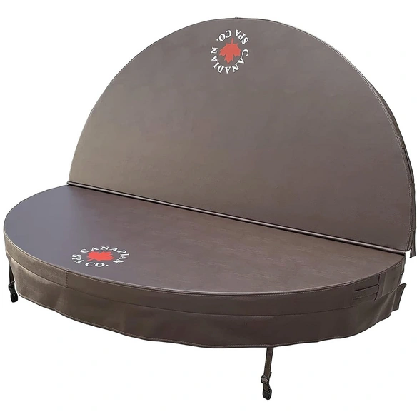 Whirlpoolabdeckung, 198 cm Ø, braun, isolierend, UV-beständig