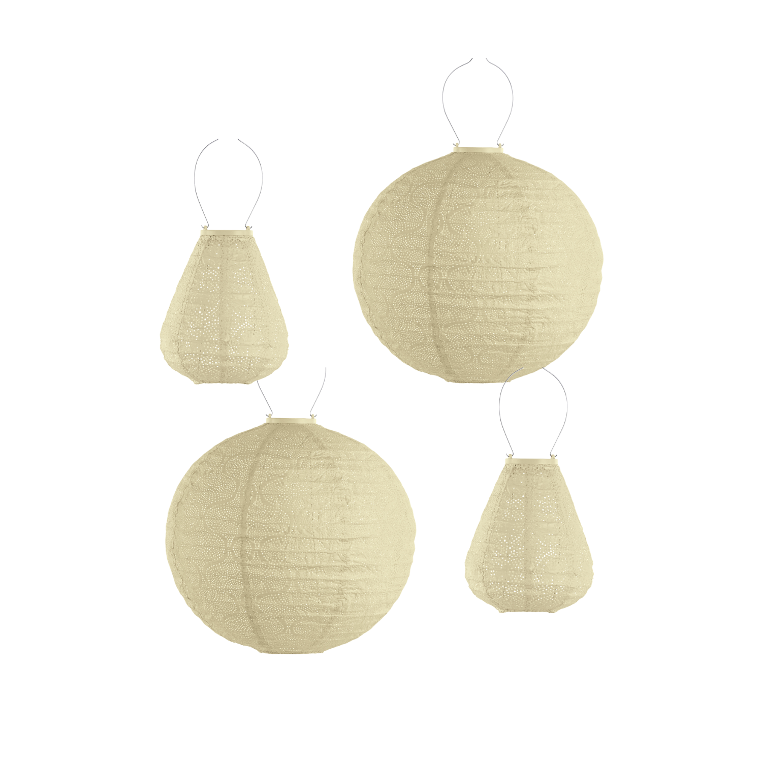 Lumiz solar lampion - gele set - 3 stuks