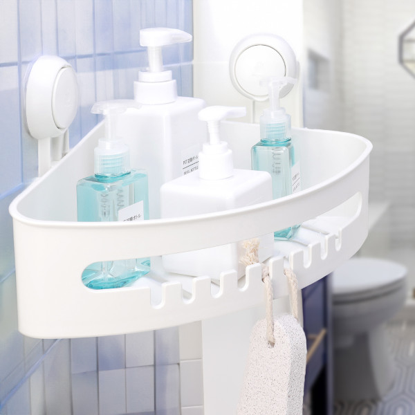 Yoka Home Półka narożna łazienkowa LOMI biała