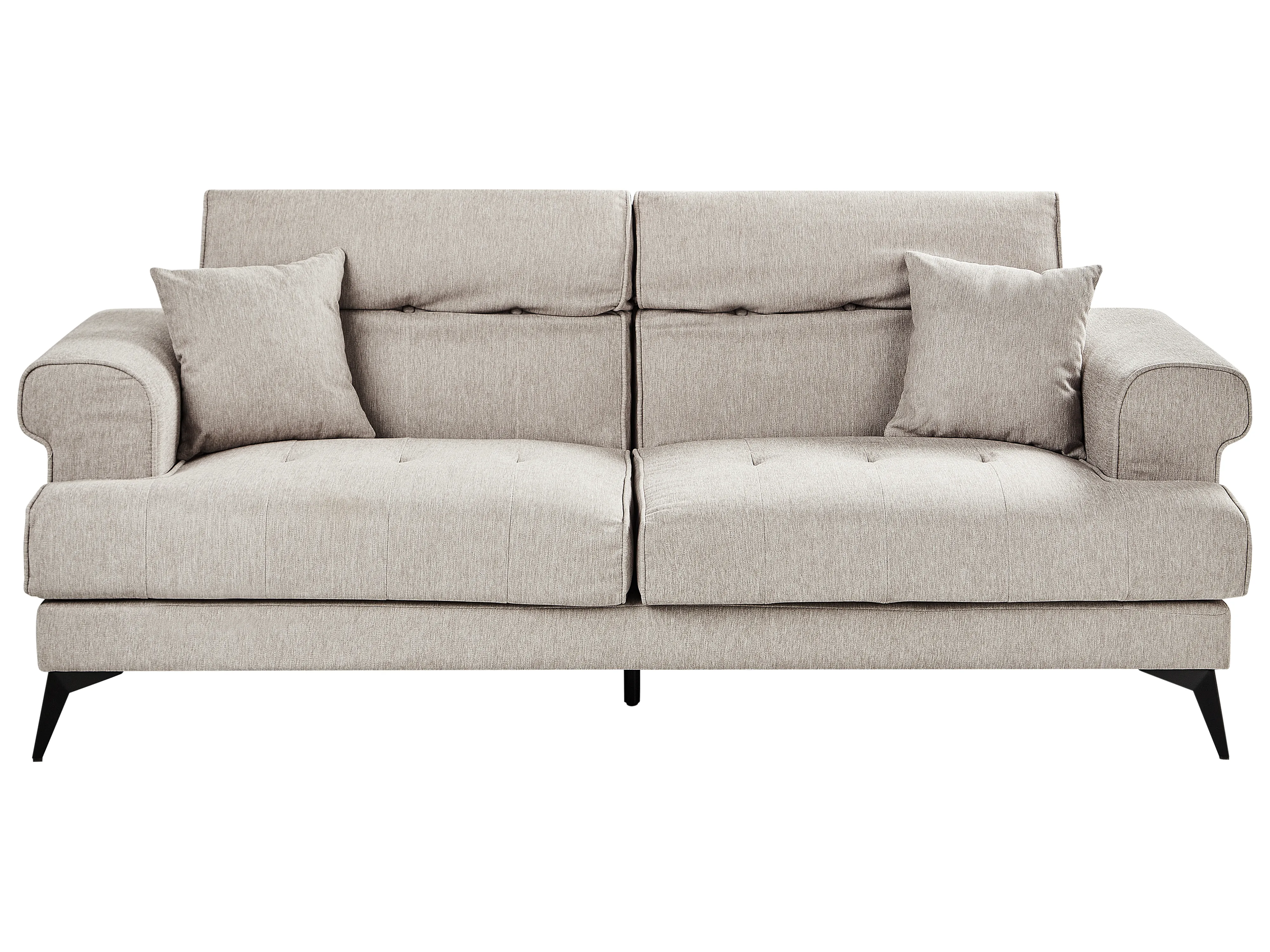 Sofa 2 Seater SKIVE Fabric Taupe