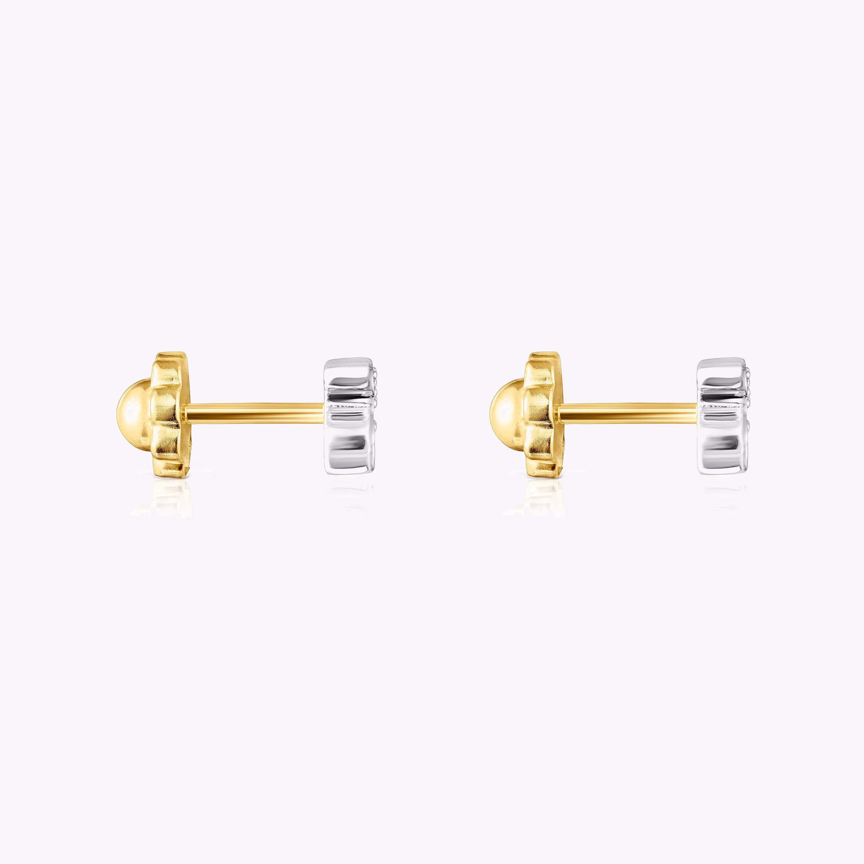 Pendientes oso de oro blanco y diamantes Puppies