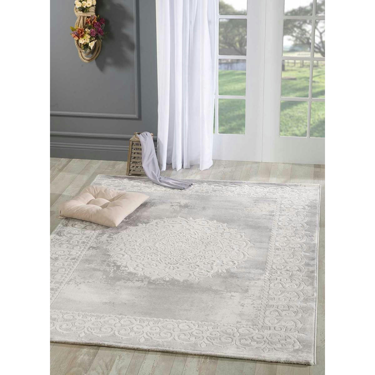 KHY BALROD - Tapis orient style gris 80x300