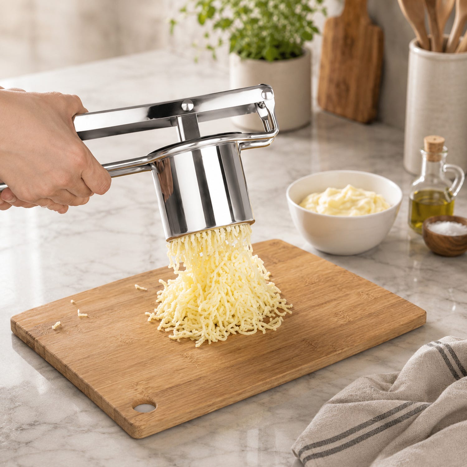 Schiacciapatate Ipac, in acciaio inox