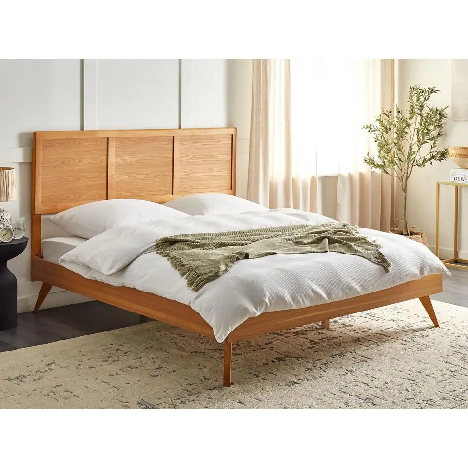 ISTRES - Tweepersoonsbed - Lichthout - 180 x 200 cm - MDF