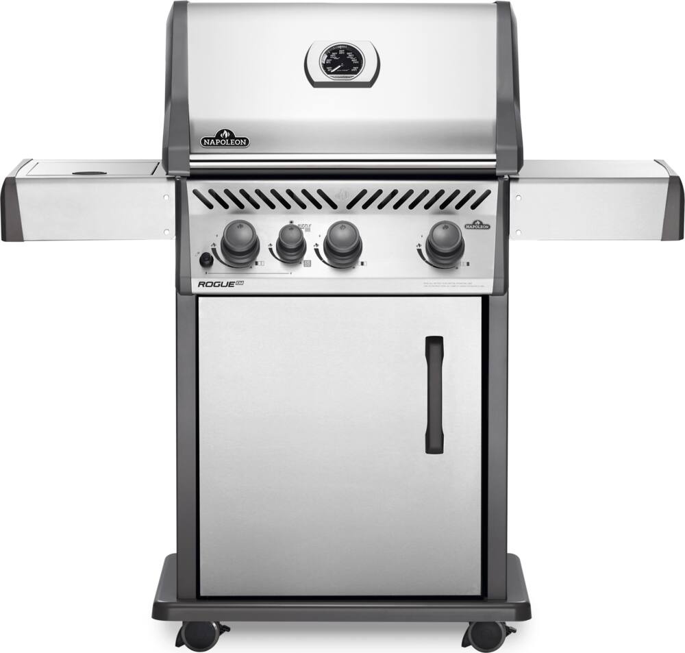 Napoleon Rogue XT 425 SIB 3-Burner Natural Gas BBQ Grill with a Side Infrared Burner