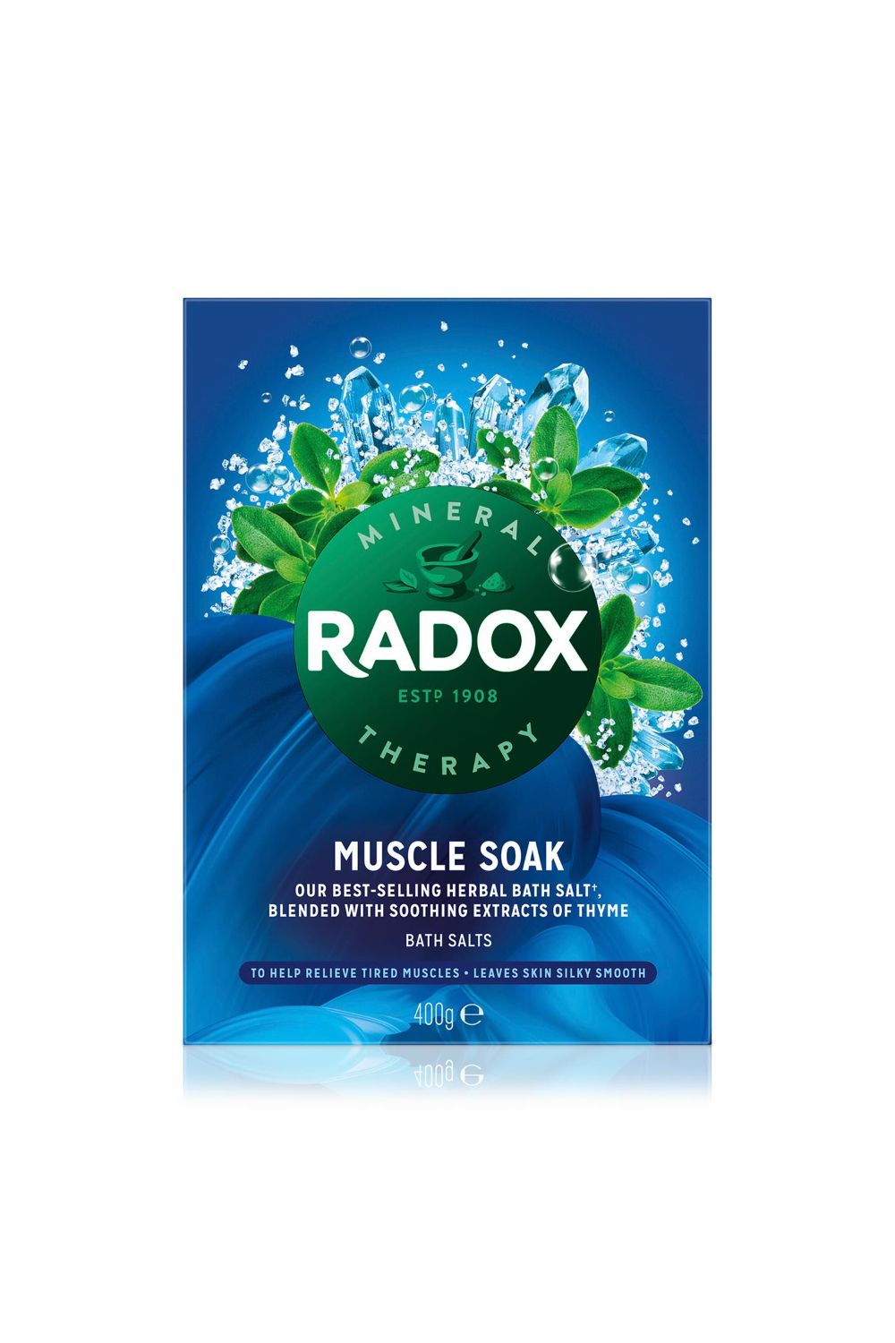 Radox Mineral Therapy Muscle Soak Herbal 'Bath Salt' 400g, 6 Pack