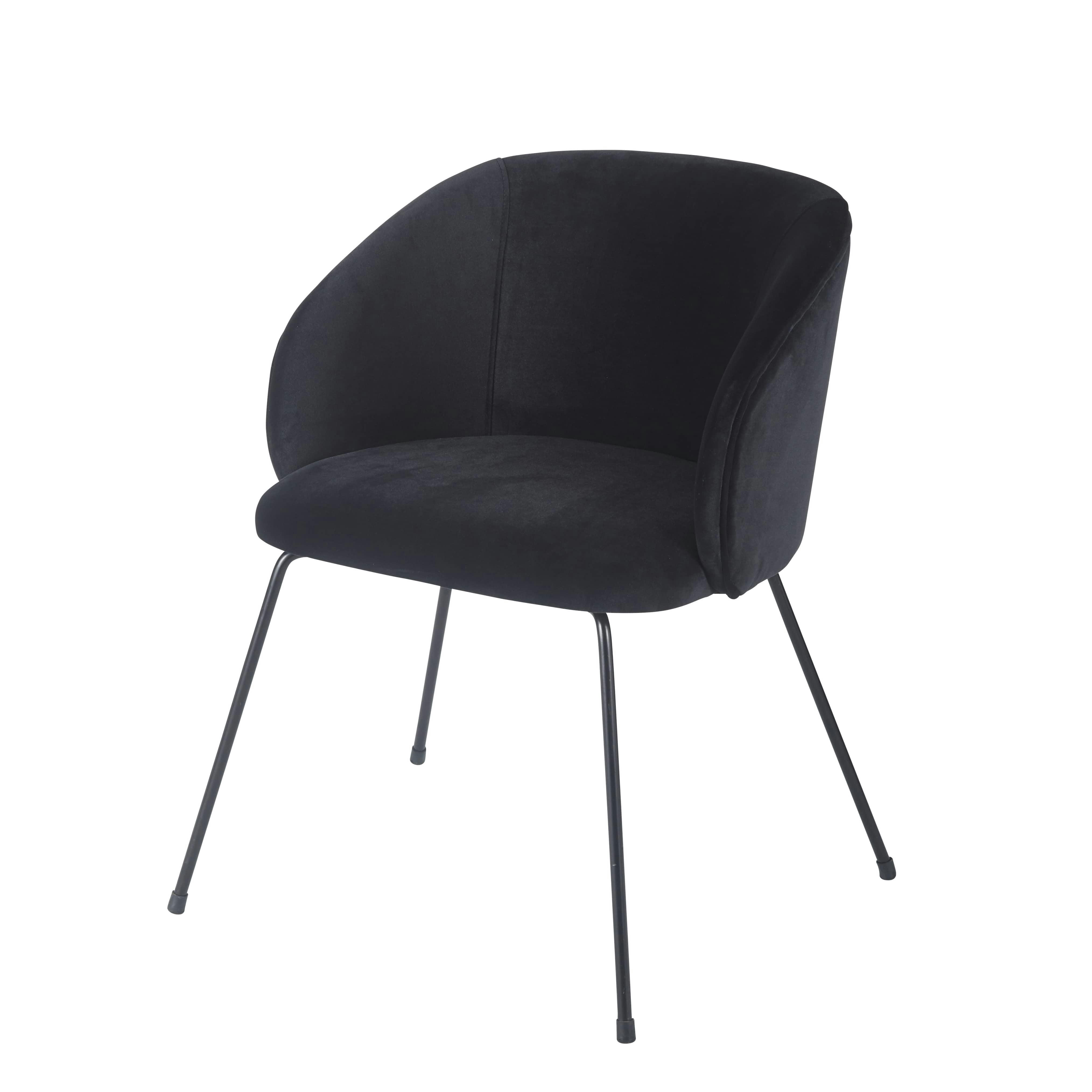 Wanda Business - Fauteuil professionnel en velours noir