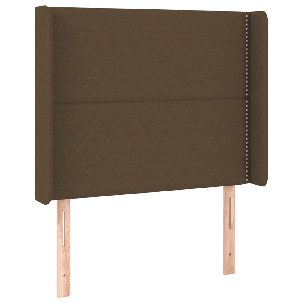 Wezgłowie Brąz 93 x 16 x 118/128 cm Tkanina vidaXL
