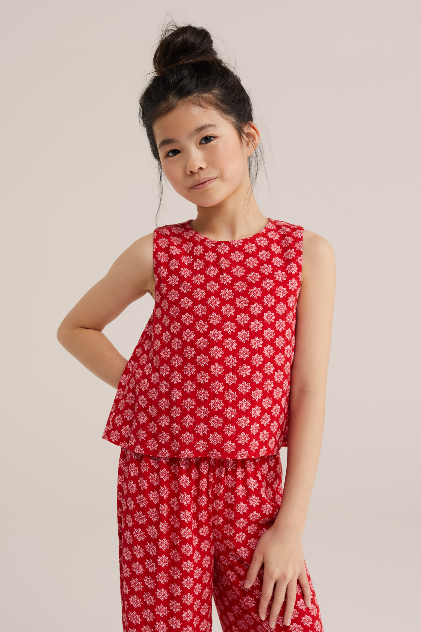 Meisjes jumpsuit met open rug